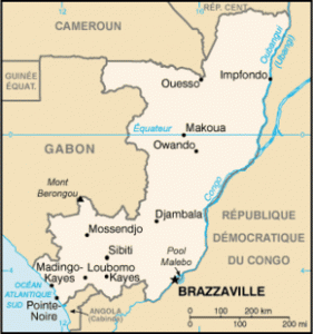 Carte du COngo Brazzaville