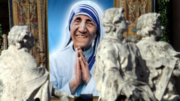 La Macédoine avant la visite du pape. Portrait de Mère Thérésa Mère Teresa, née le 26 août 1910, à Skopje, en Macédoine.