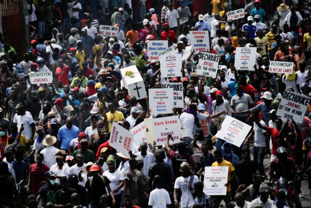manifestations en Haïti. 